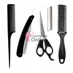 Set pentru tuns SFC05 cu foarfeca de Tuns cu brici de Filat + Pieptene